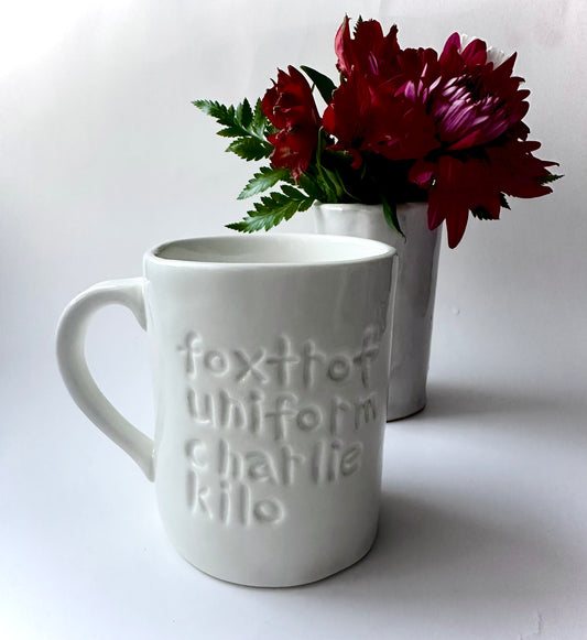 Foxtrot mug: plain white