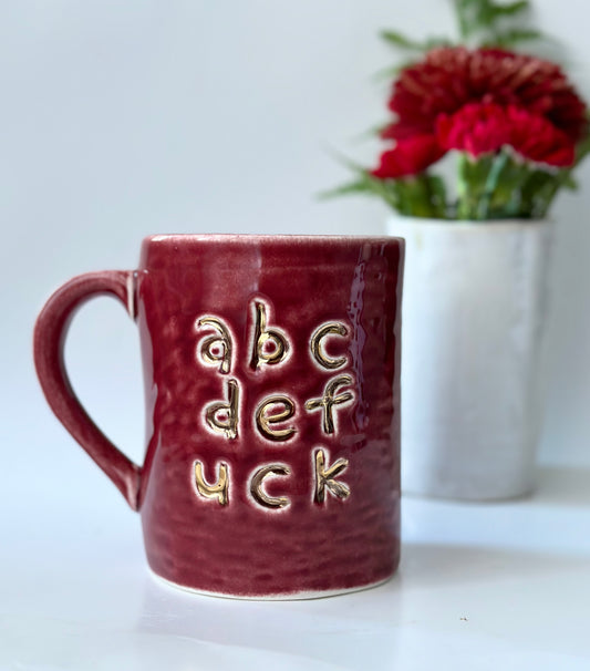 ABC mug: Merlot 22kt gold