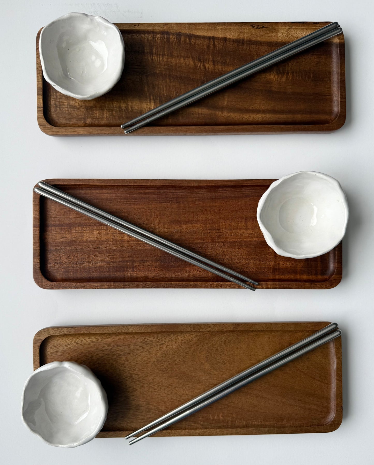 Stoneware Wood Sushi set